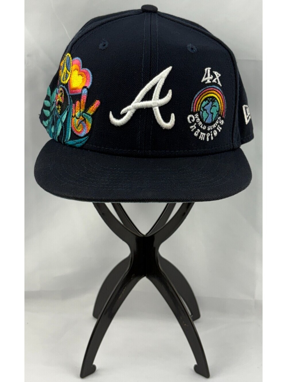 New Era 59FIFTY Atlanta Braves Groovy 4x World Series Champions Men's 7 ½ Cap